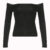 CIBBAR Solid Slash Neck Crop Top Women Off Shoulder Long Sleeve Skinny T-shirt Harajuku y2k Femme Clothing Autumn Casual Shirts