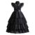 Wednesday Addam Dress for Girls 3-10 Yrs Halloween Party Black Gothic Cosplay Costume Summer Kids Clothes Daily Casual Outfits