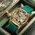 A High-end MEN’S Gold Carved Hollow Fashionable Retro Luminous Business and Leisure Fully Automatic Mechanical Watch