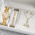 6PCS/Set Women’s Watch Fashion Full Diamond Steel Band Analog Quartz Watches Jewelry Set(Without Box)