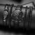 5Pcs Men’s Fashion Trend Simple Business Three Eyes Calendar Digital Leather Strap Quartz Watch Luxury Leather Bracelet Set