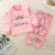 Cartoon Pajamas Suits Children’s Baby Boys Girls Spring Autumn Sleepwear Home Clothes Cotton Autumn Long Trousers Kids Pijamas