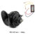 60db 12V 510hz Air Electric Snail Horn Supplies Car boat Motorcycles Automotive Loudspeaker Car Signal Sound Speaker with Relay