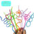 10 Styles Decoration Silly Crazy Unique Plastic Drinking Reusable Straws for Daily Party Festiivty Cold Drink BPA free