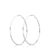2pcs 30-100mm Small Big Circle Hoop Earrings for Women Men, Stainless Steel Ear Ring Fashion Jewelry Gift Nightclub DJ