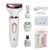 Electric Razor For Women 4-In-1 Lady Electric Shaver For Face Nose Legs And Underarm Bikini Trimmer For Women Wet & Dry Painless