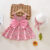 Summer 2-Piece Baby Dress+Sun Hat Bow Strap Floral Baby Girl Dress Soft And Comfortable Children’S Clothing