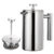 350ml/800ml/1000ml Coffee Maker Pot French Press Coffee Maker Stainless Steel Double Walled Insulated Coffee Maker Pot