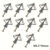 10/50 m3.5 Sets Hollow-Wall Anchors Drywall Anchor Kit With Screws Expansion Tube Pipe Self Drilling With Zinc Plated Screws