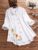 Women’s Button Down Round Neck Shirt Classic Long Sleeved Fashion Shirt Floral Pattern Office Work Shirt Blouse