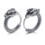 Vnox Retro Dragon Head Huggie, Vintage Stainless Steel Men Hoop Earrings, Cool Tranditinal Chinese Lucky Almut Boy Jewelry