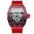 BINBOND Brand Men Watch Domineering Barrel Watch Curved Mirror Hollow Surface Sports Men Watch Silicone Quartz Wristwatch