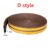 5-10 Meters Door Window Sealing Strip Self Adhesive Dustproof Soundproof Foam Seal Tape Weatherstrip Anti-Collision Rubber Seal