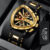 LIGE Men Watch Luxury Business Quartz Watches Silicone Strap Sport Chronograph Men’s Wristwatch Waterproof Luminous Triangle sh