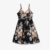 PatPat Family Matching Colorblock Stripe T-shirt and Floral Open-shoulder Ruffle Hem Chiffon Dress Set Suitable for Summer