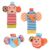 0~24 Months Baby Rattles Soft Plush Toys Foot Wrist Rattle Set Cartoon Newborn Development Educational Toys For Children