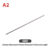 Silver Round 304 Stainless Steel Capillary Tube Pipe 250mm Hollow Circular Tube OD 3/4/5/6/8/10mm ID 2/3/5/6/8mm