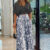 V-neck Short Sleeve Crop Top Straight Print Wide Leg Long Pant Suits 2-pieces Casual Summer Women Clothing Shirt And Blouses New