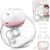 1200mAh Wearable Breast Pump Portable Hands Free Breastpump 12 Levels 3 Modes Electric Remote Control Painless Breastfeeding