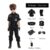 New Kids Uniform Police Costumes Cosplay Kids Police Top Pants Hat Dress Boys Girls Police Clothes Halloween Christmas Gift