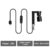 Aquarium light Mini Clip-on Lamp Spotlight for Fish Tank 2W USB Power interface Aluminum lamp head, waterproof, external switch