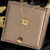 Fashion Luxury 316L Titanium Steel Heart Love Flower Square Necklace Pendant Neck Chain Girl Jewelry