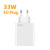 USB Charger 33W Fast Charging EU/US Plug Wall Charger 6A Type C Cable For Xiaomi Redmi K30 K40 iPhone Quick Charge Phone Adapter