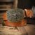 Western Cowboy PU Leather Belt – Men Waist Strap Bull Decoration Floral Engraved for Jeans