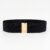 High Quality Belts for Women Black Waist Elastic Ladies Band Round Buckle Decoration Coat Sweater Fashion Dress Rice White
