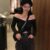 Autumn Sexy Off Shoulder T Shirt Women Fashion Casual Solid Color Tshirt Trendy Slim Crop Tops New Long Sleeve Tops
