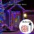 Outdoor Solar Fairy String Lights, 300/200/100/50 LEDs Copper Silver Wire Garland, Waterproof 8 Modes for Christmas Wedding