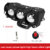 Motorcycle LED Spotlight Dual Color Hi/Low Beam Fog Lamps for Car Trucks SUV UTV 12V 24VMini Lens Headlight Driving Light