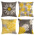 4pcs/set Daisy Linen Throw Pillow Covers Sunflower Geometric Floral Decorative Pillowcase Home Decoration Covers