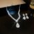 3 Pieces Of Fashionable Women’s Water Drop Necklaces And Earrings Set For Wedding Season, Banquet And Party Accessories-2910