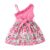 Dress For Kids 1 – 6 Years old Birthday Summer Ruffles Floral Off Shoulder Sleeveless Kids Princess Dresses Ootd For Baby Girl