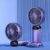 Portable Fan 90┬░ Foldable Fan Neck Hanging Fans 1800mAh USB Rechargeable Handdeld Fan With Phone Stand and Display Screen