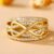 Huitan Unique Infinite Love Design Women Rings for Wedding Engagement Band Luxury Accessories Hot Trend Eternity Jewelry Bulk