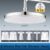 New 6 Modes Rainfall Shower Head Bathroom High Pressure Top Rain Showerheads 360┬░ Rotation Top Spray Shower Faucet Accessories