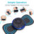 Electric EMS Neck Massager Mini Cervical Back Patch Stimulator Massageador Mat Portable Gel Pad Stickers Slim