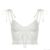 Y2K Lace Trim Crop Top Aesthetic White Bow Cute Sweet Mini Vest Knitted Basic Casual Tee Women Summer Backless Beach