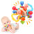 Baby Toy Manhattan Round Ball Soft Silicone Hand Grab Ball Rattle Infantil Chewable Teethers Toys For Infant 0-12months