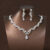 Itacazzo Bride Wedding Classic Necklace Earring Set Exquisite and Elegant for Ladies Suitable for Party Festivals