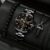 3Pcs Men’s Simple Business Three Eyes Digital Calendar Luminous Hands Quartz Dteel Band Watch Fashion Necklace Bracelet Set