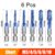 6pcs M3M10 Screw Tap Drill Bits Hss Tap Counter Sink Deburr Metric High Speed Steel 1/4 IN Quick Change Hex Tool For Woodworking