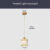 Modern K9 Crystal Pendant Lights Led Ceiling Lamp Living Dining Room Nordic Chandeliers Aisle Decor Balcony Corridor Fixture