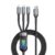 3-in-1 100W Fast Charging USB To Type-C Micro Fast Charger Cable For iPhone 15 Samsung Xiaomi Huawei iPhone 14 13 12