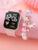 1pcs Ladies Love Pink Silicone LED Electronic Watch +1pcs Unicorn Crystal Bracelet Set for MOTHER’S Day Exclusive Gift