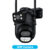 Outdoor 6K 12MP Wifi IP Camera with 8X Optical Zoom Three Lens Dual Screens Surveillance 4K 8MP Dual Video CCTV Security Camera