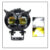 Motorcycles Led Headlight Fog Light Car Dual Color Owl Design Head Light ATV Scooter for Auxiliary Spotlight Lamp Accessories