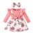 Dress For Kids 3 Months – 3 Years old Birthday Korean Style Long Sleeve Cute Floral Princess Formal Dresses Ootd For Baby Girl